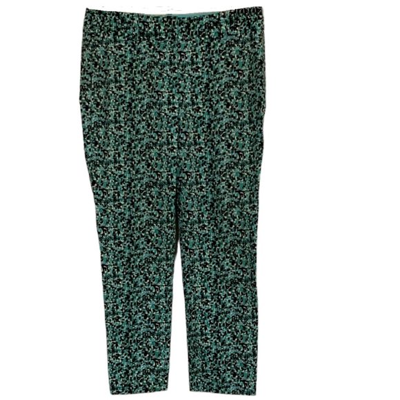 Ann Taylor Carnegie Crop Print Pants - Picture 1 of 4